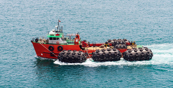 Certyfikat SGS Floating Defense 2,0x3,5m Pneumatyczny gumowy błotnik