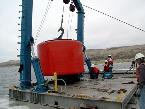 Cylindryczny kotwica Floater Offshore Pływające boje cumownicze PE PVC EVA