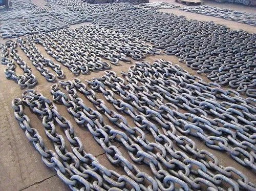Ciężki przemysłowy czarny wykończenie Drop Forge Short Link Chain Steel Galvanized Round Ship Anchor Chain