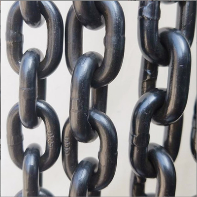 Ciężki przemysłowy czarny wykończenie Drop Forge Short Link Chain Steel Galvanized Round Ship Anchor Chain