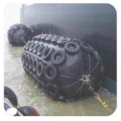 Yokohama Pneumatyczny Fender Docking Fender dla statku Net Typ Pneumatyczny Gumkowy Fender