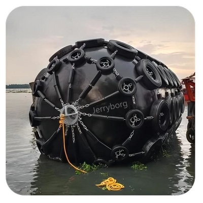 Yokohama Pneumatyczny Fender Docking Fender dla statku Net Typ Pneumatyczny Gumkowy Fender